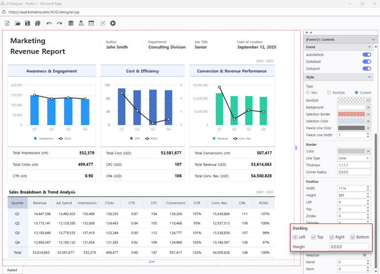 Step 3 - Adjust Report Layout