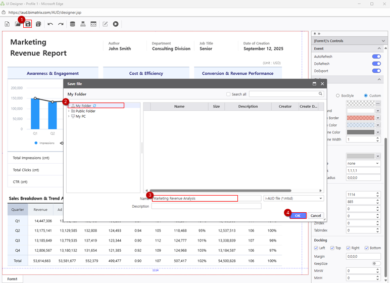 Step 4 - Save to My Folder
