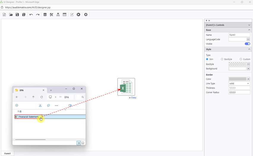 Step 2 - Drag and Drop Excel File