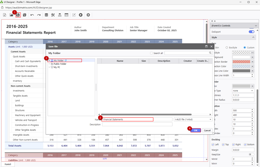 Step 4 - Save to My Folder