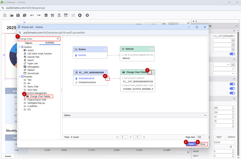 Step 5 - Chart Palette Configuration
