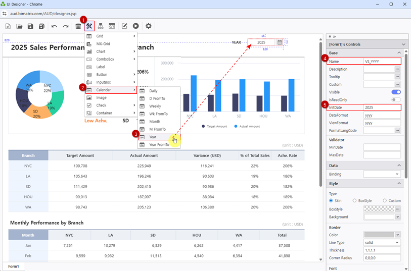 Step 5 - Calendar VS_YYYY
