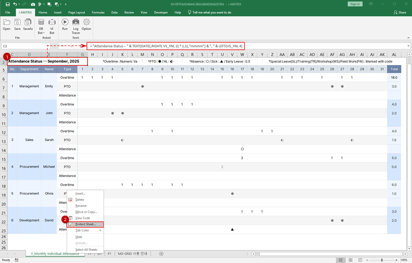 Dynamic title formula