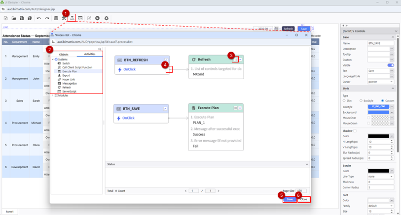 Process Bot action assignment