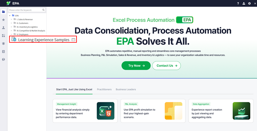 Download sample from Learning Experience Samples